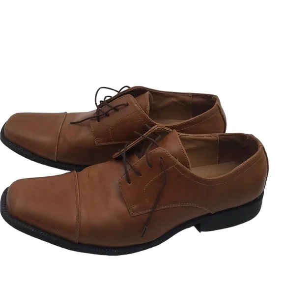 Alfani?Tan Oxford shoes Size 11.5 Alfani Mens Dress Shoes in Mens Dress Shoes - Walmart.com main image 4